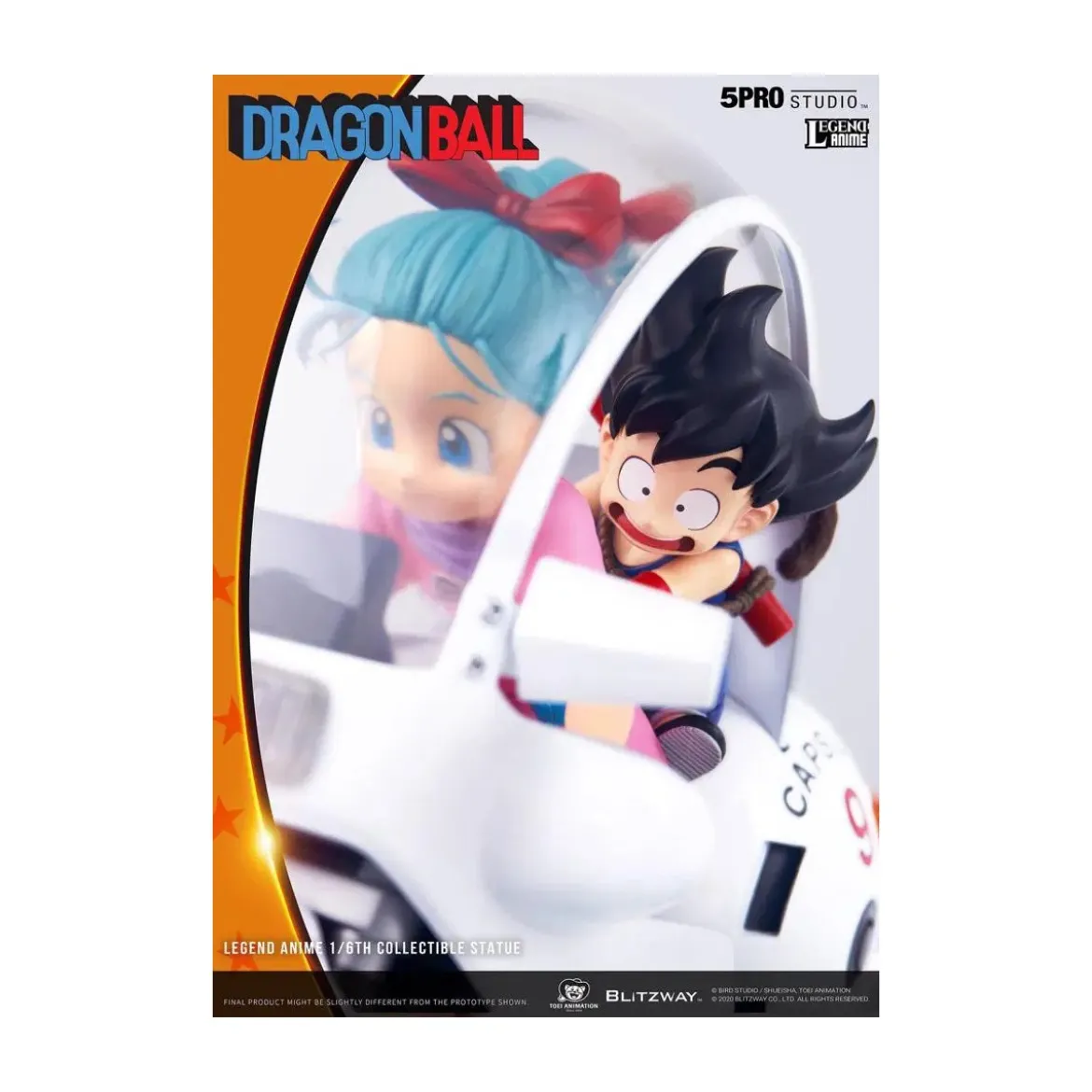 Blitzway X 5Pro Studio - Dragon Ball Bulma’s Capsule No.9 Bike statue 1/6