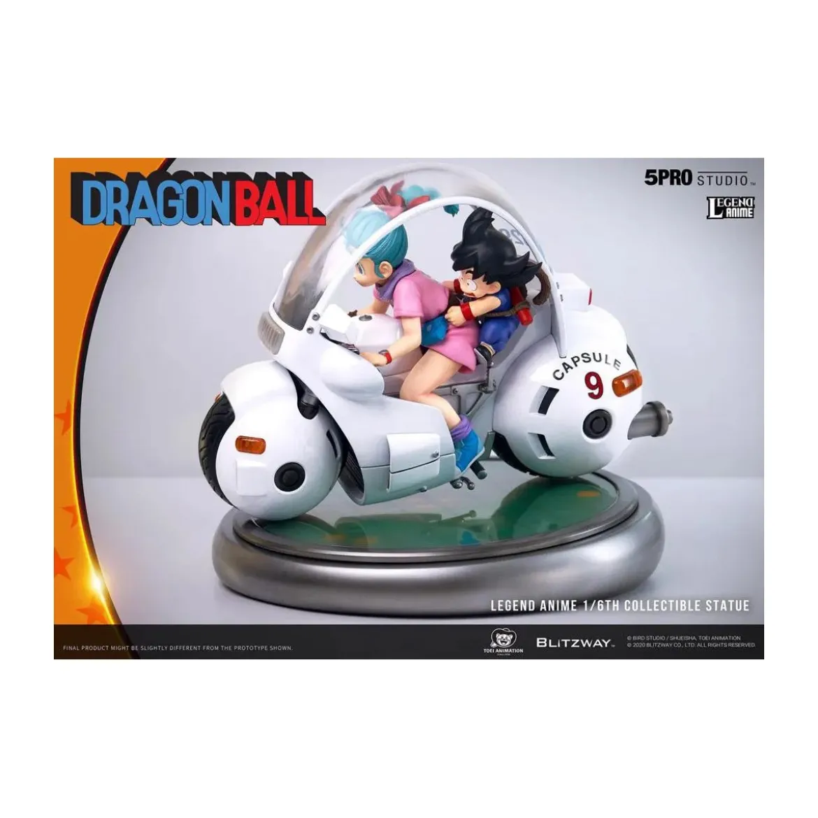 Blitzway X 5Pro Studio - Dragon Ball Bulma’s Capsule No.9 Bike statue 1/6