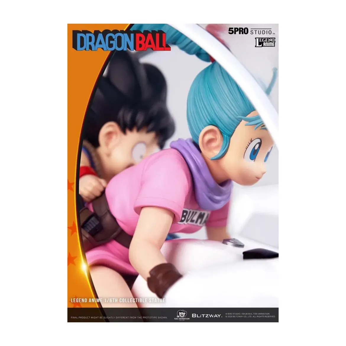 Blitzway X 5Pro Studio - Dragon Ball Bulma’s Capsule No.9 Bike statue 1/6