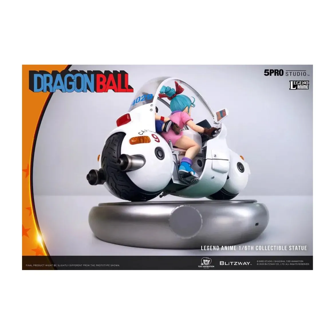 Blitzway X 5Pro Studio - Dragon Ball Bulma’s Capsule No.9 Bike statue 1/6