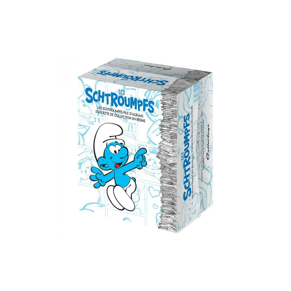 Collectoys - les schtroumpfs - Les Schtroumpfs avec une pile de livres