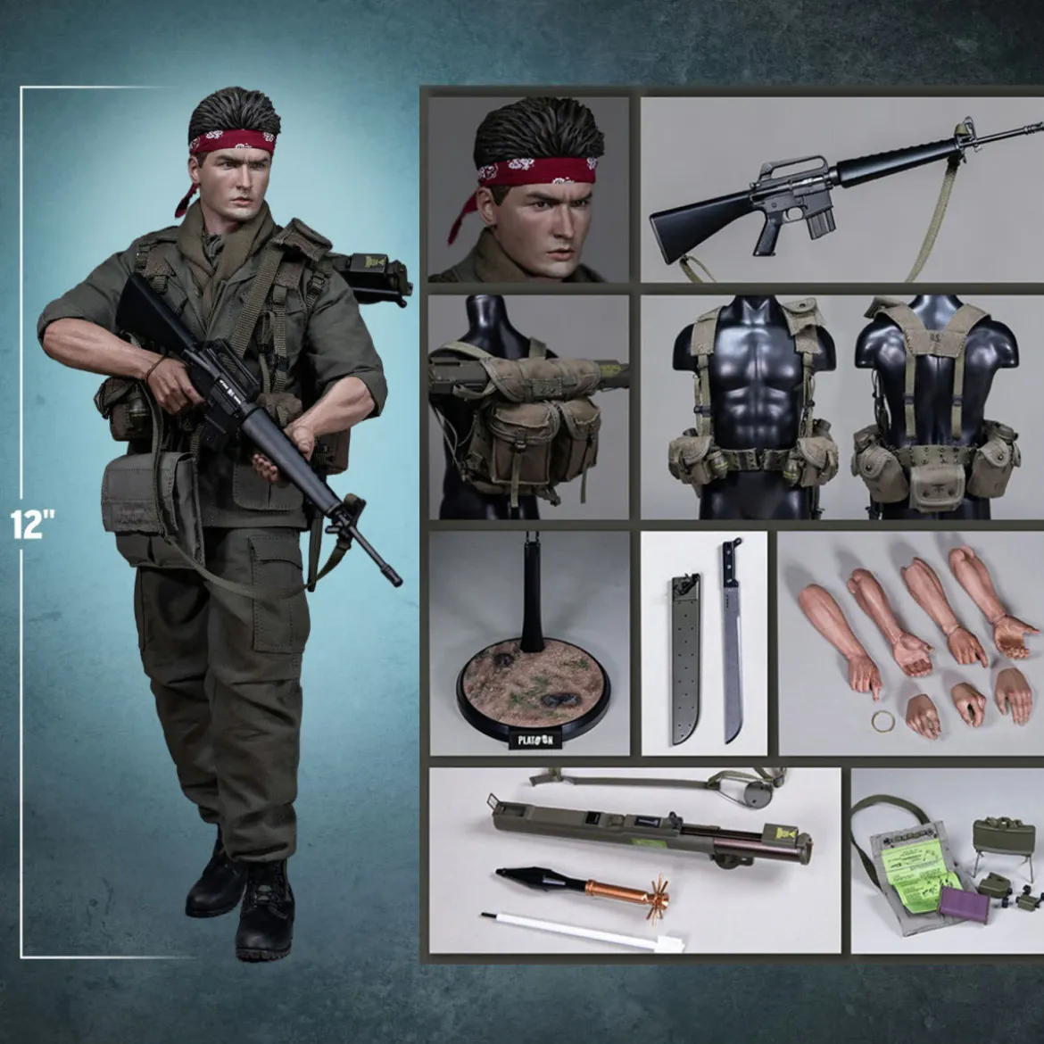 DAMTOYS - Platoon - Chris Taylor 1/6 Collectible