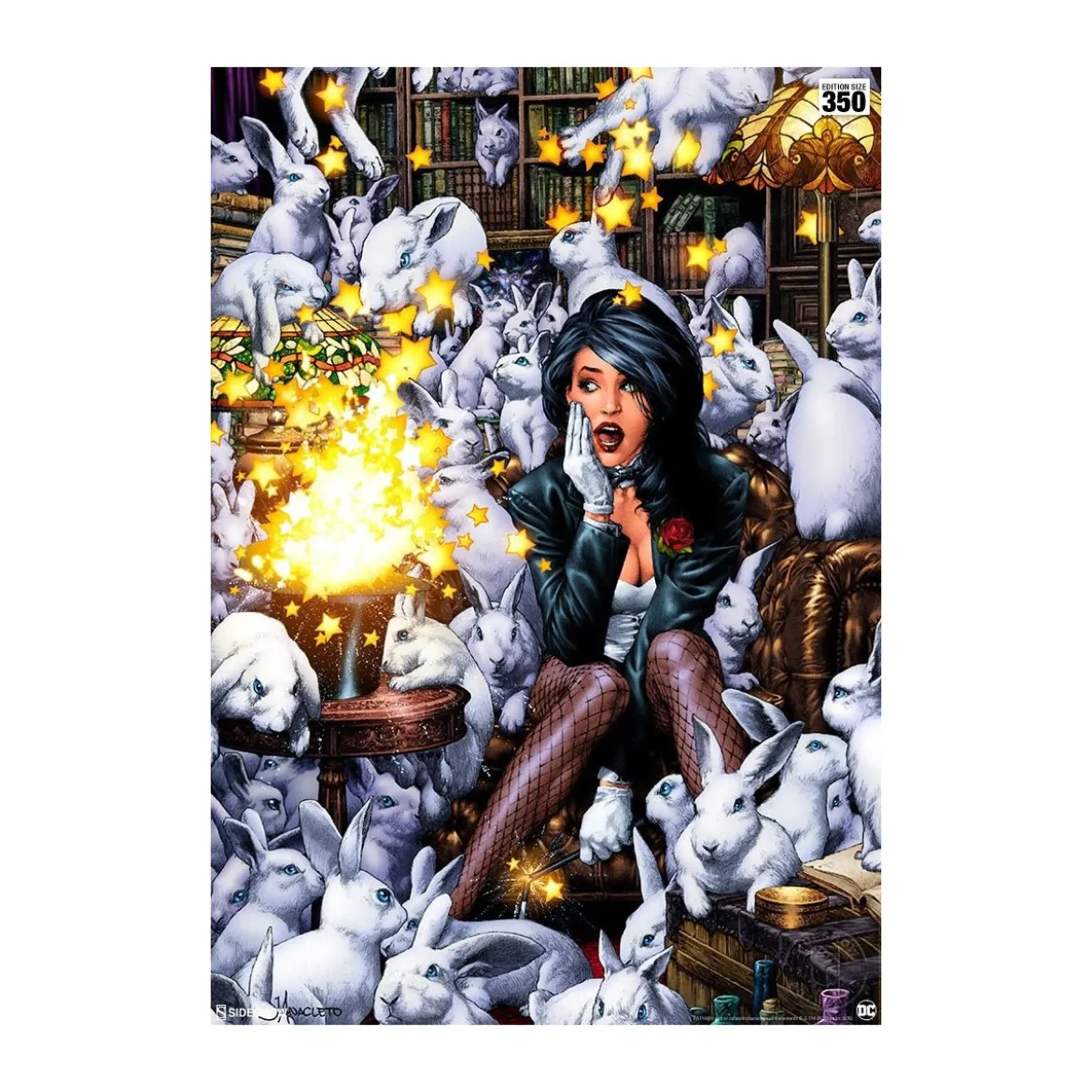 DC Comics impression - Art Print Zatanna by Jay Anacleto - 46 x 61 cm - non encadrée