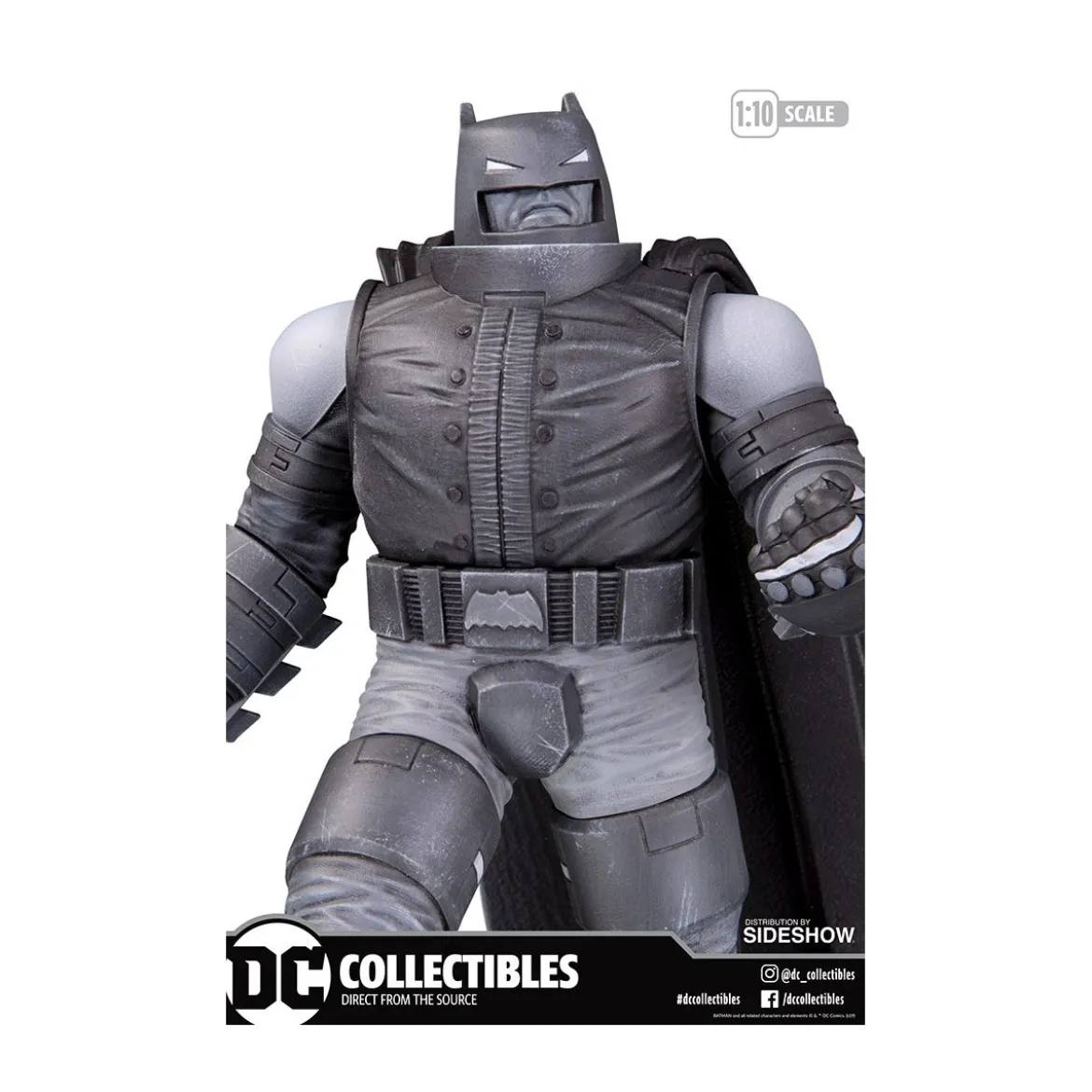 DC Direct Armored Batman Black & White statue by Frank Miller