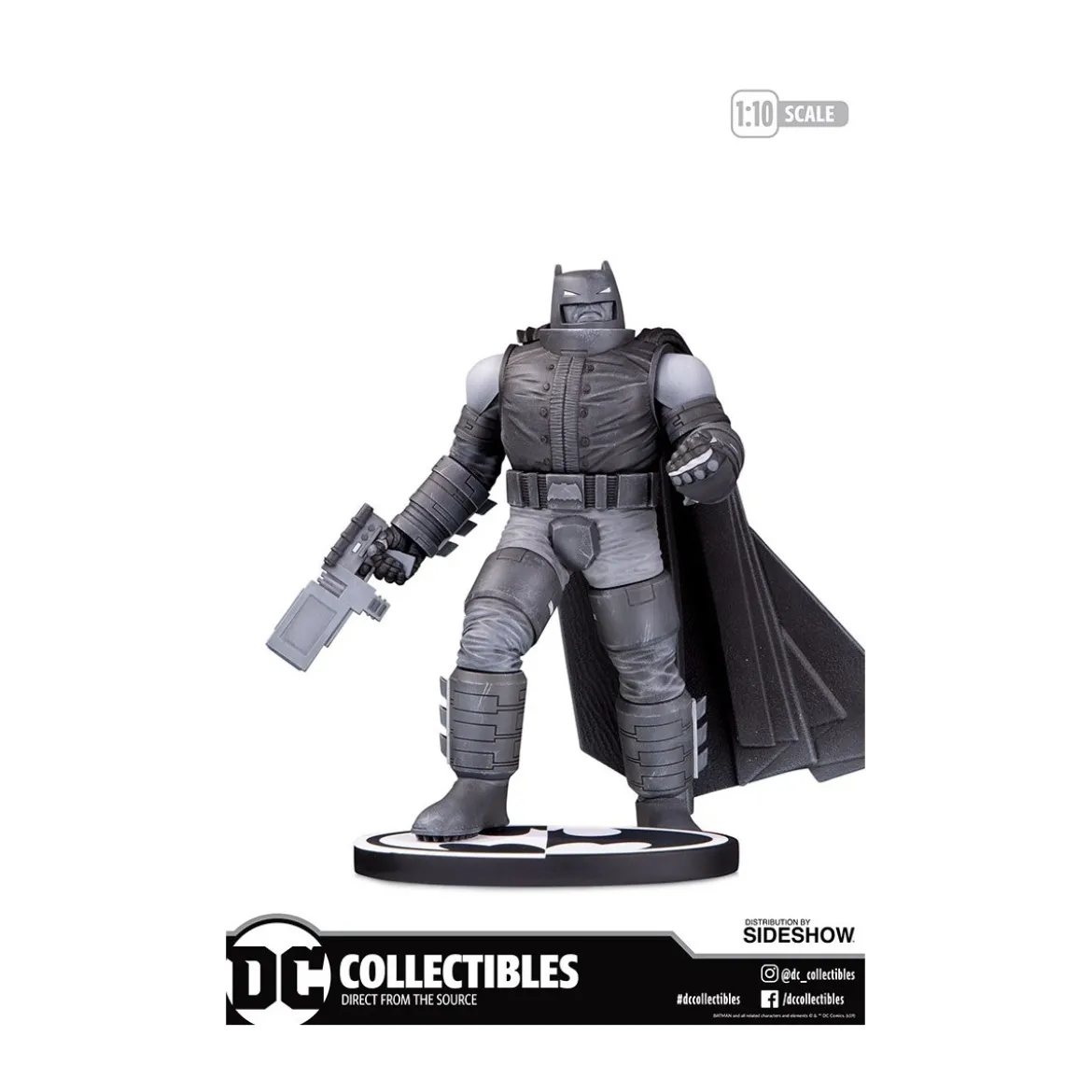 DC Direct Armored Batman Black & White statue by Frank Miller