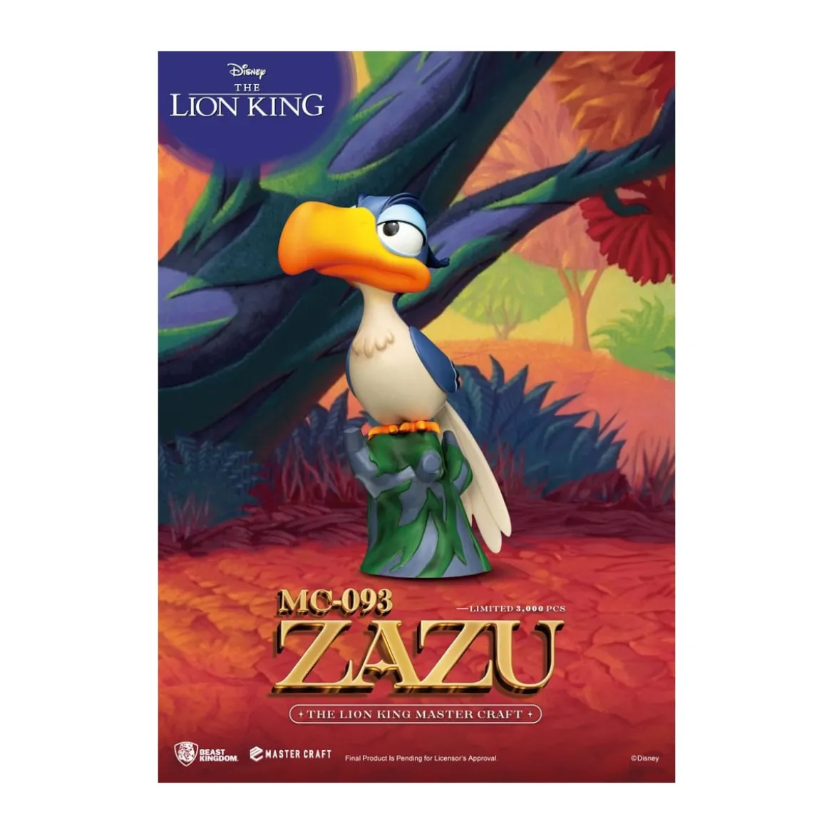 Disney - Beast Kingdom Master Craft Zazu - Le Roi Lion