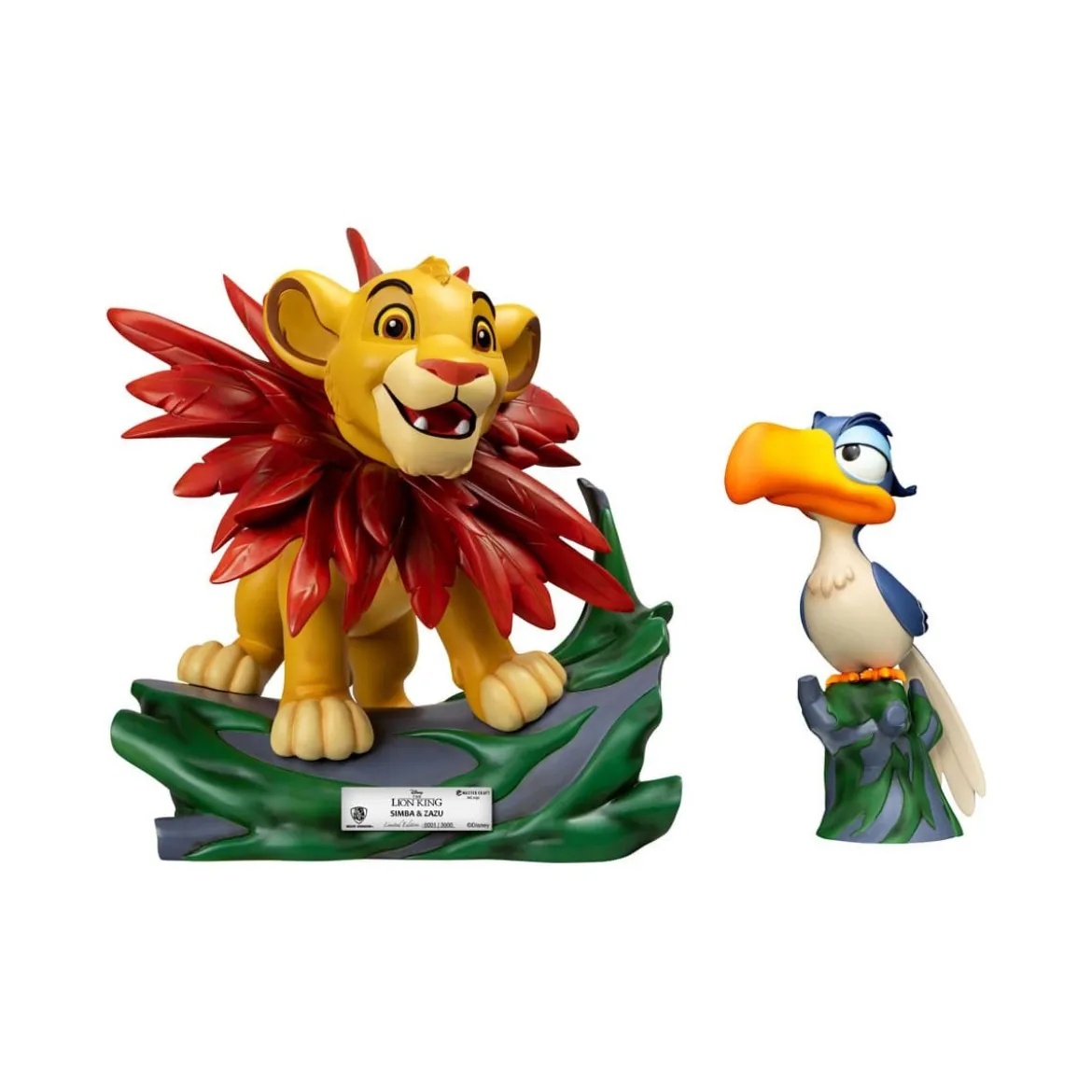 Disney - Beast Kingdom Master Craft Little Simba & Zazu - Le Roi Lion