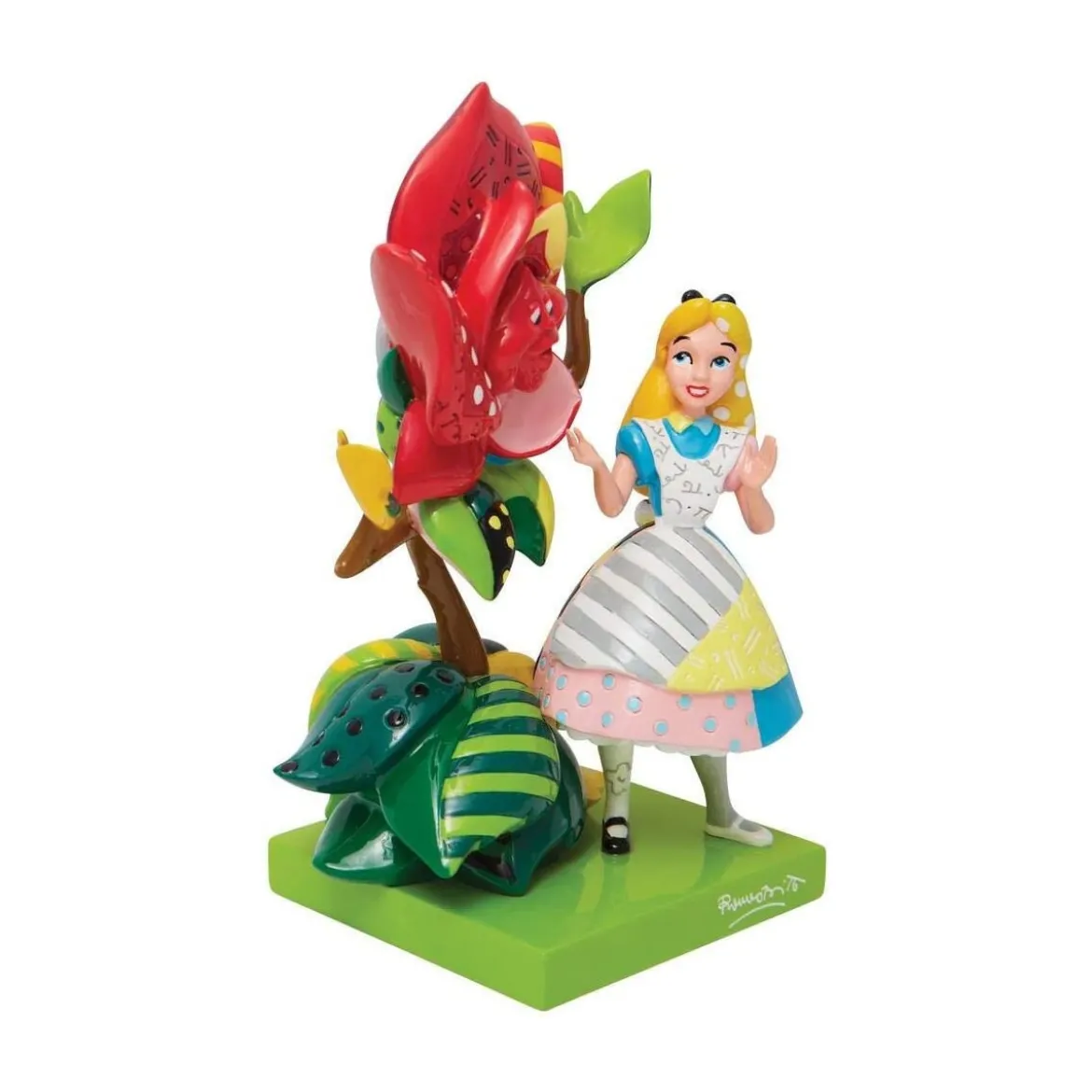 Disney Britto - Alice au Pays des Merveilles - Alice et la Rose