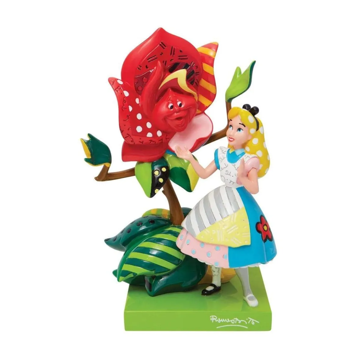 Disney Britto - Alice au Pays des Merveilles - Alice et la Rose