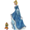 Disney Haute Couture - Statue Cendrillon en robe d'hiver avec Gus et Jack - 21cm