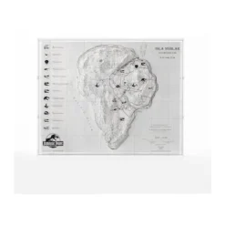 ECC Elite Creature Collectibles - Jurassic Park Carte topographique Isla Nublar