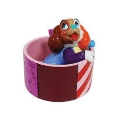 Enesco Disney - Romero Britto Lady 70e Anniversaire mini figurine - La Belle et le Clochard