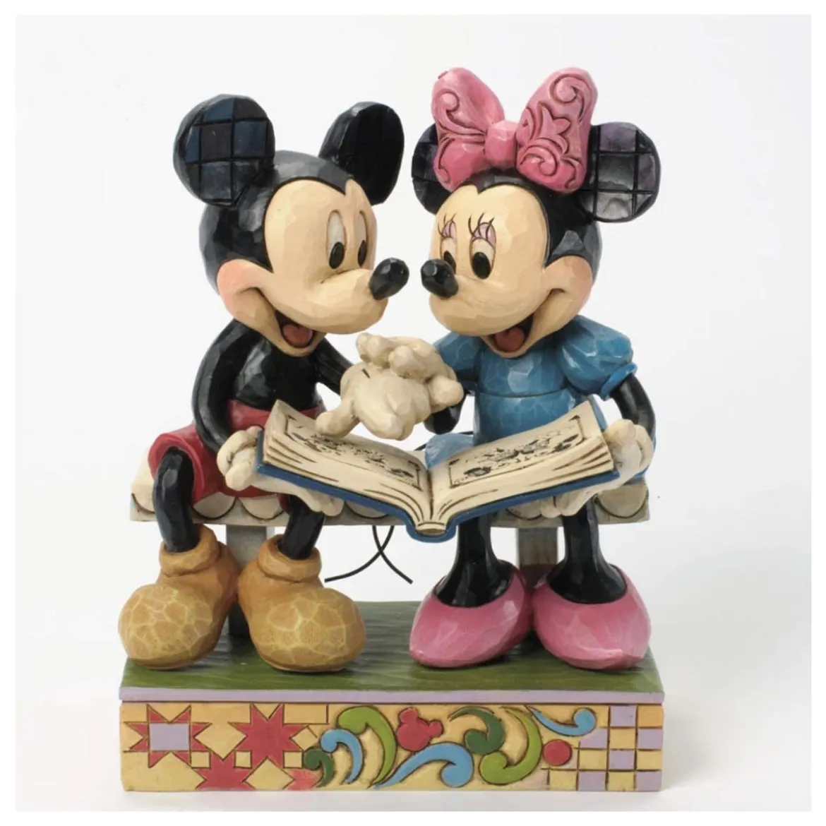 Enesco Disney Traditions - Mickey & Minnie feuilletant un livre