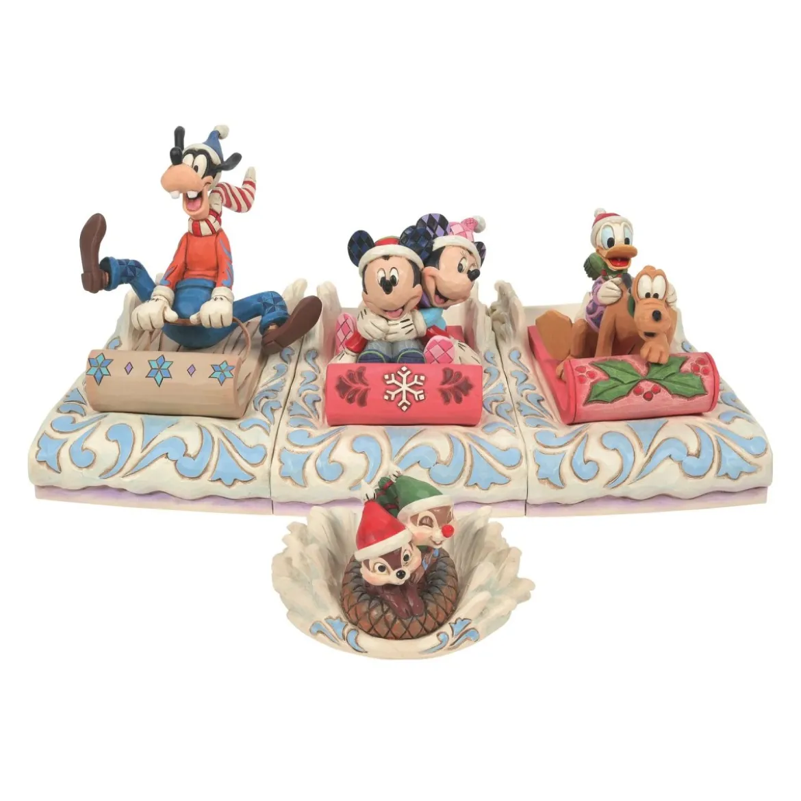 Enesco - Disney Traditions Tic & Tac font de la luge