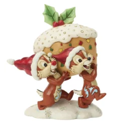 Enesco - Tic & Tac et le Gateau au Fruits - Disney Traditions by Jim Shore - Chip and Dale Fruit Cake