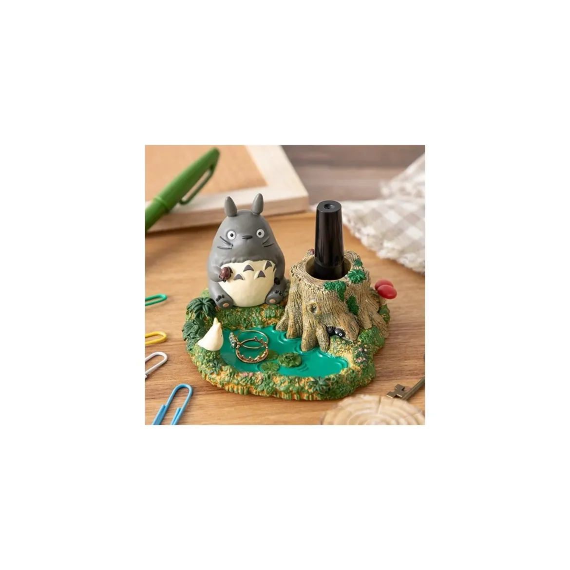 Ensky - Pot à crayon Totoro au bord de la marre - Mon Voisin Totoro - Maison Ghibli