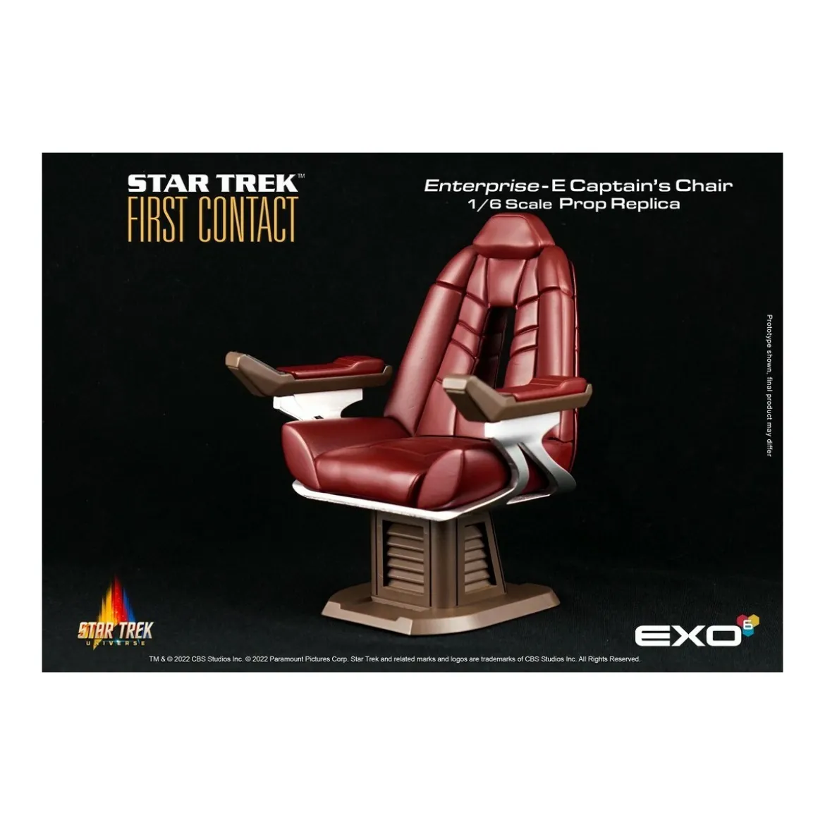 EXO-6 - Star Trek: First Contact - Captain's Chair 1:6 Scale Prop Replica