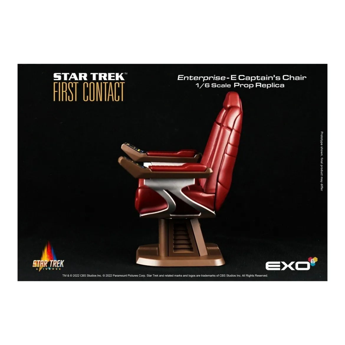 EXO-6 - Star Trek: First Contact - Captain's Chair 1:6 Scale Prop Replica