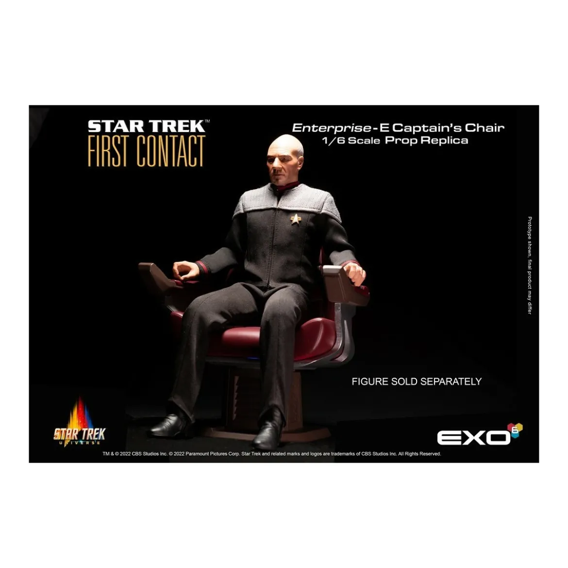 EXO-6 - Star Trek: First Contact - Captain's Chair 1:6 Scale Prop Replica