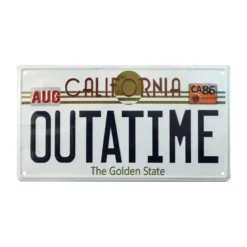 FaNaTtiK - Back To The Future Replica Number Plate Tin Sign - Plaque d'immatriculation Delorean OUTATIME