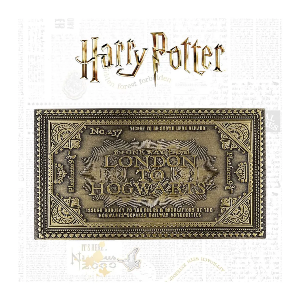 FaNaTtiK - Harry Potter réplique Hogwarts Train Ticket Limited Edition