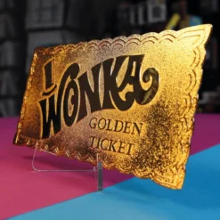 FaNaTtiK - Willy Wonka and the Chocolate Factory replique Golden Ticket Edition Collector