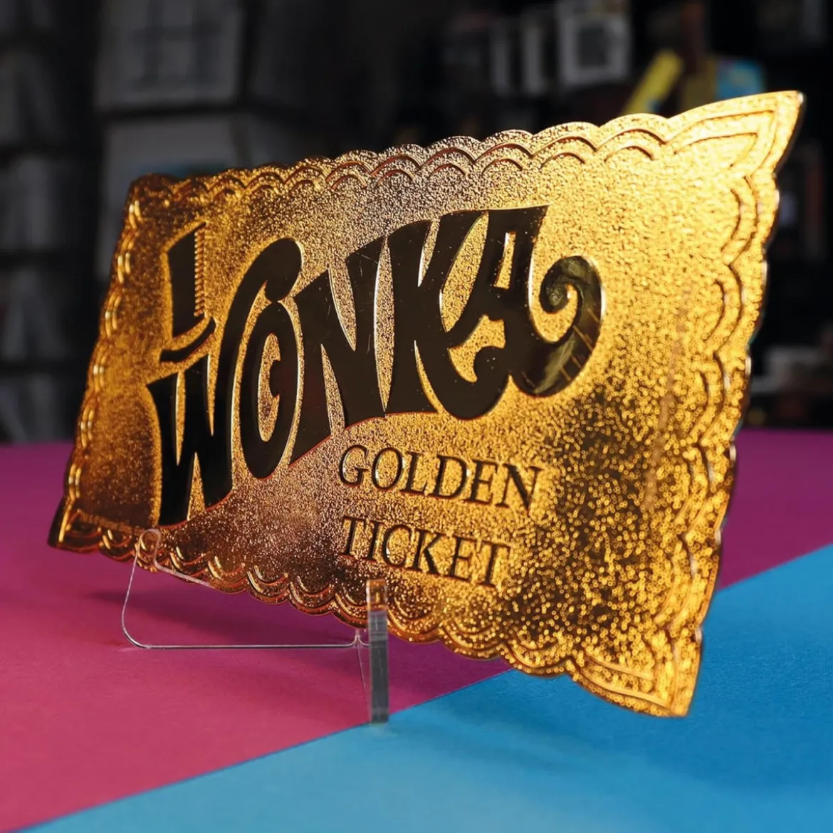 FaNaTtiK - Willy Wonka and the Chocolate Factory replique Golden Ticket Edition Collector