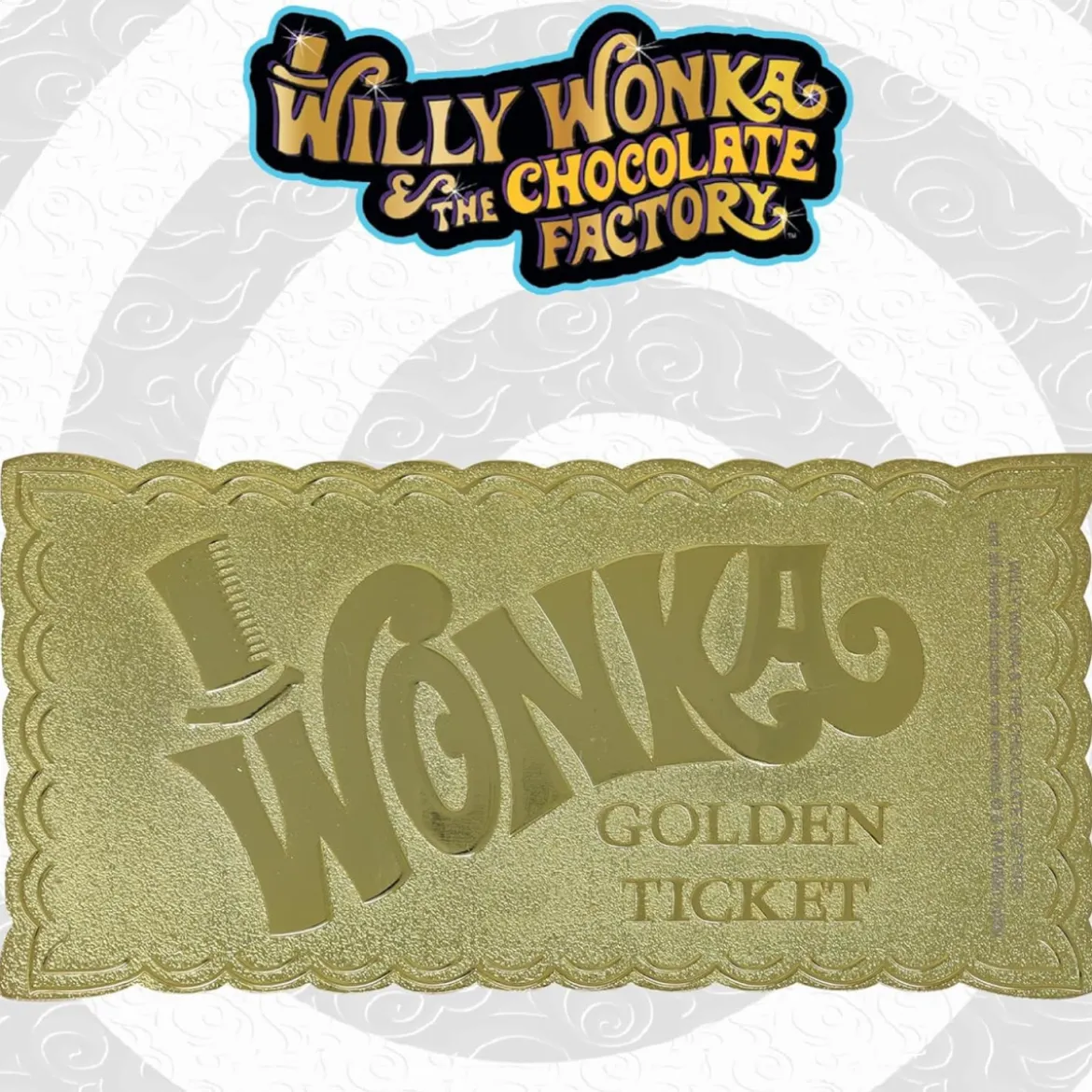 FaNaTtiK - Willy Wonka and the Chocolate Factory replique Golden Ticket Edition Collector