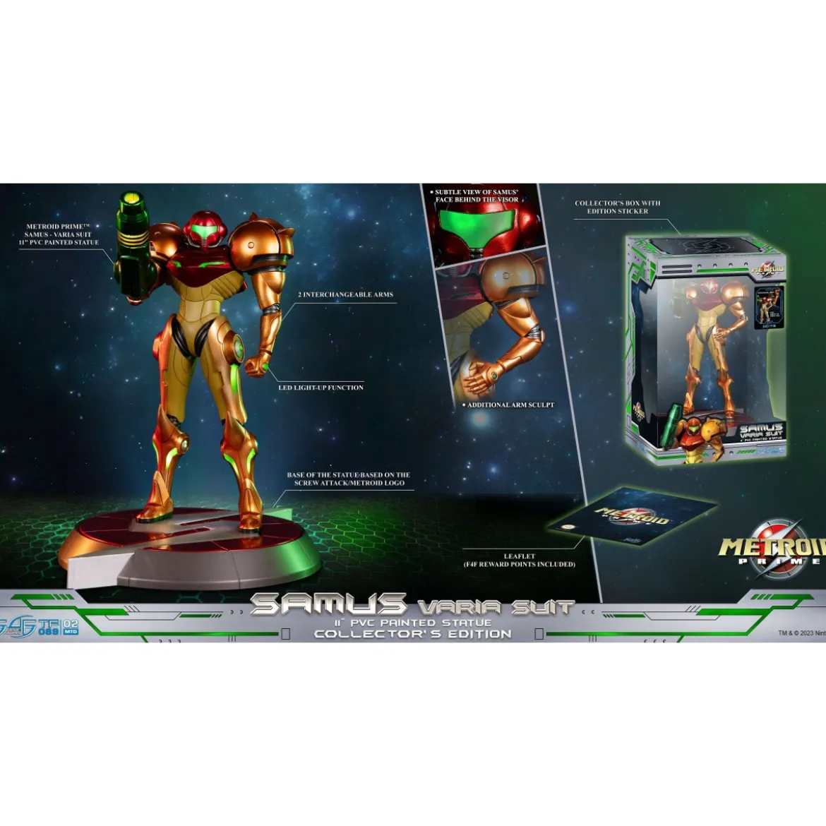 First 4 Figures - Metroid - SAMUS VARIA SUIT Collector's Edition PVC Statue