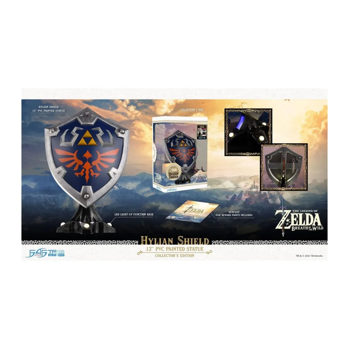First 4 Figures - Zelda - Hylian Shield Collector's Edition - Breath of the Wild PVC statue