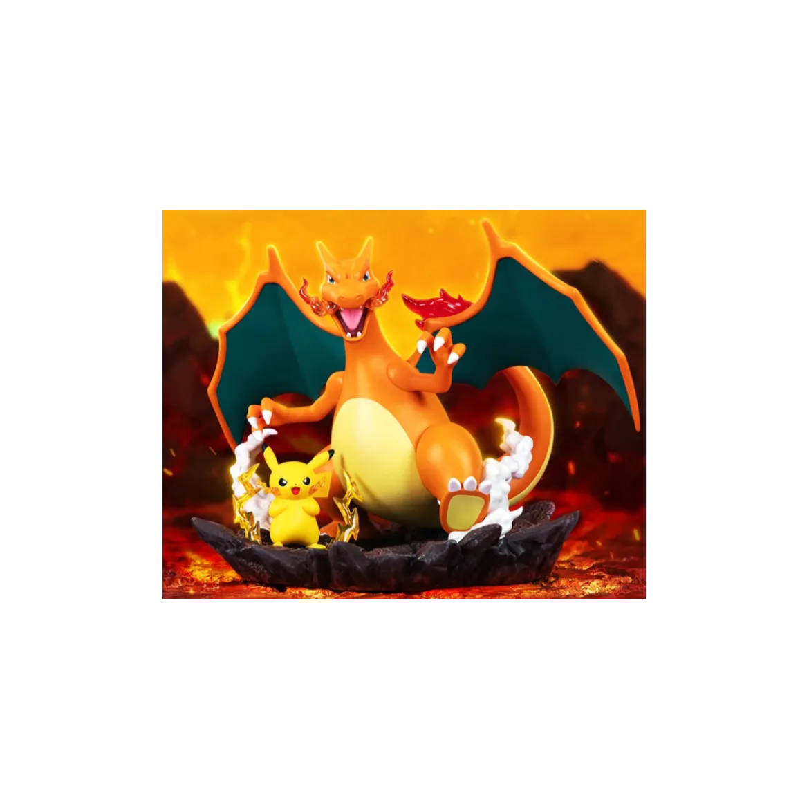 Funism - Pokemon Prime Figure - PIKACHU & DRACAUFEU
