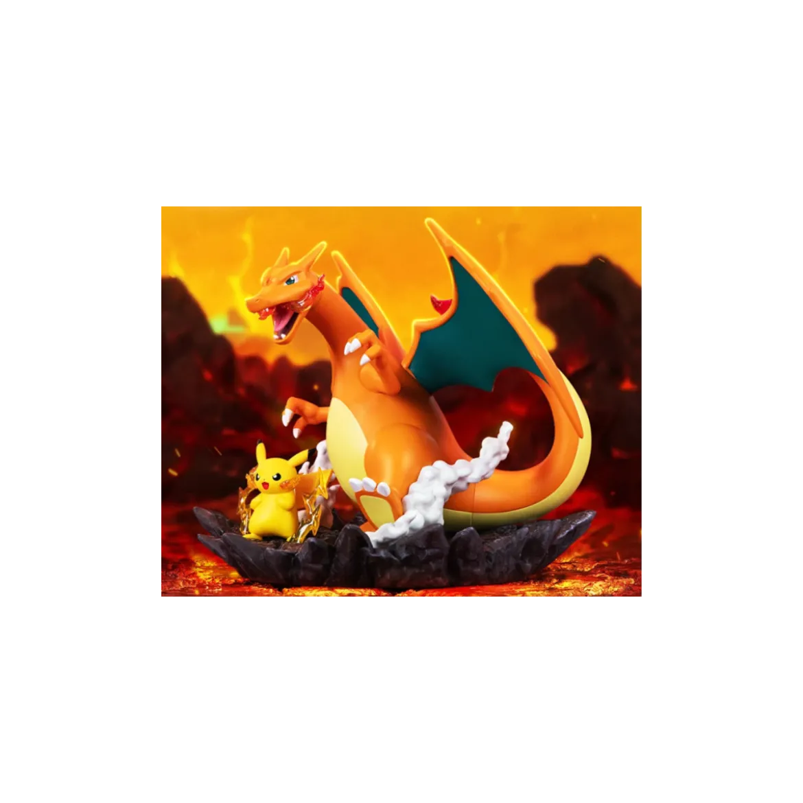 Funism - Pokemon Prime Figure - PIKACHU & DRACAUFEU