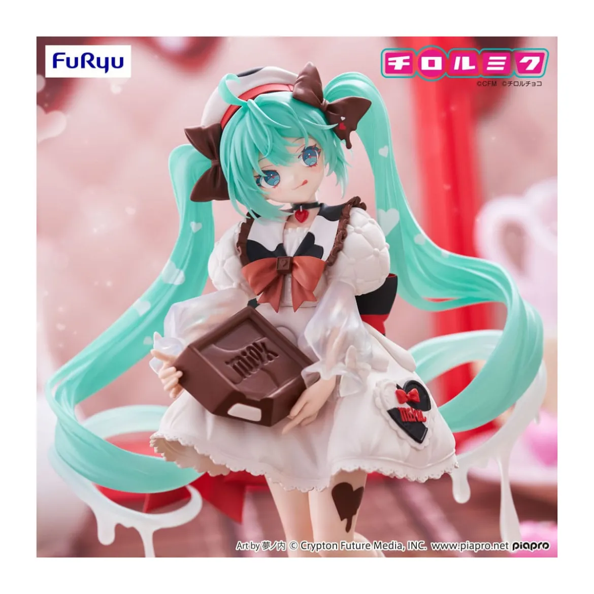 Furyu Trio-Try-iT - Hatsune Miku Milk Ver. - Hatsune Miku x Tirol Choco