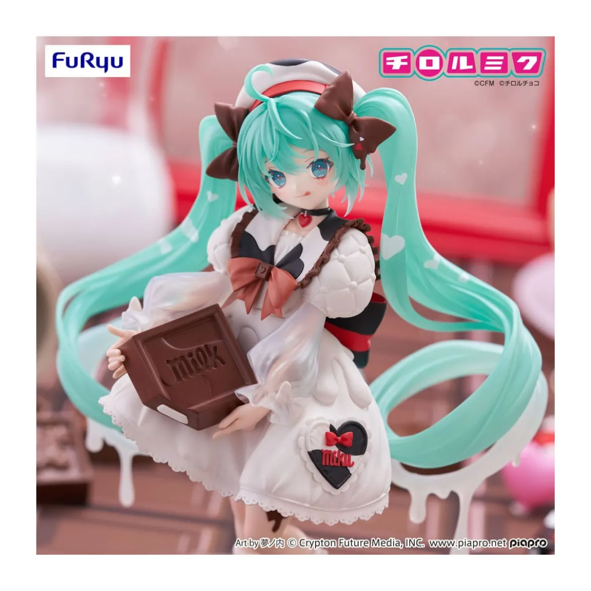 Furyu Trio-Try-iT - Hatsune Miku Milk Ver. - Hatsune Miku x Tirol Choco
