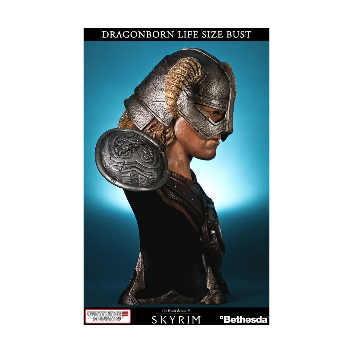 Gaming Heads Dragonborn buste The Elder Scrolls V Skyrim Occasion