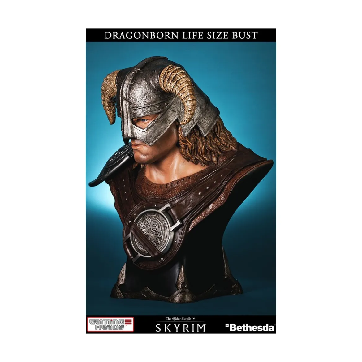 Gaming Heads Dragonborn buste The Elder Scrolls V Skyrim Occasion