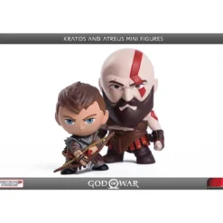 Gaming Heads -God of War pack 2 figurines PVC Kratos & Atreus 7 - 9 cm