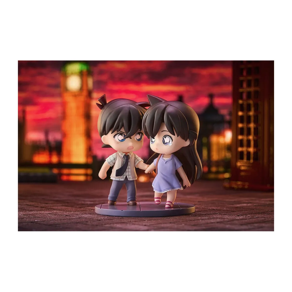 GoodSmile - Qset Shinichi Kudo & Ran Mori - Pack 2 figurines Detective Conan