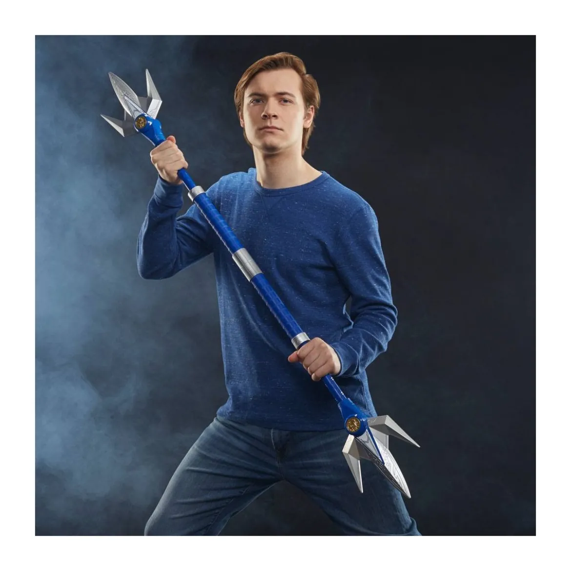Hasbro - BLUE RANGER POWER LANCER 1:1 - Mighty Morphin Power Rangers Lightning Collection