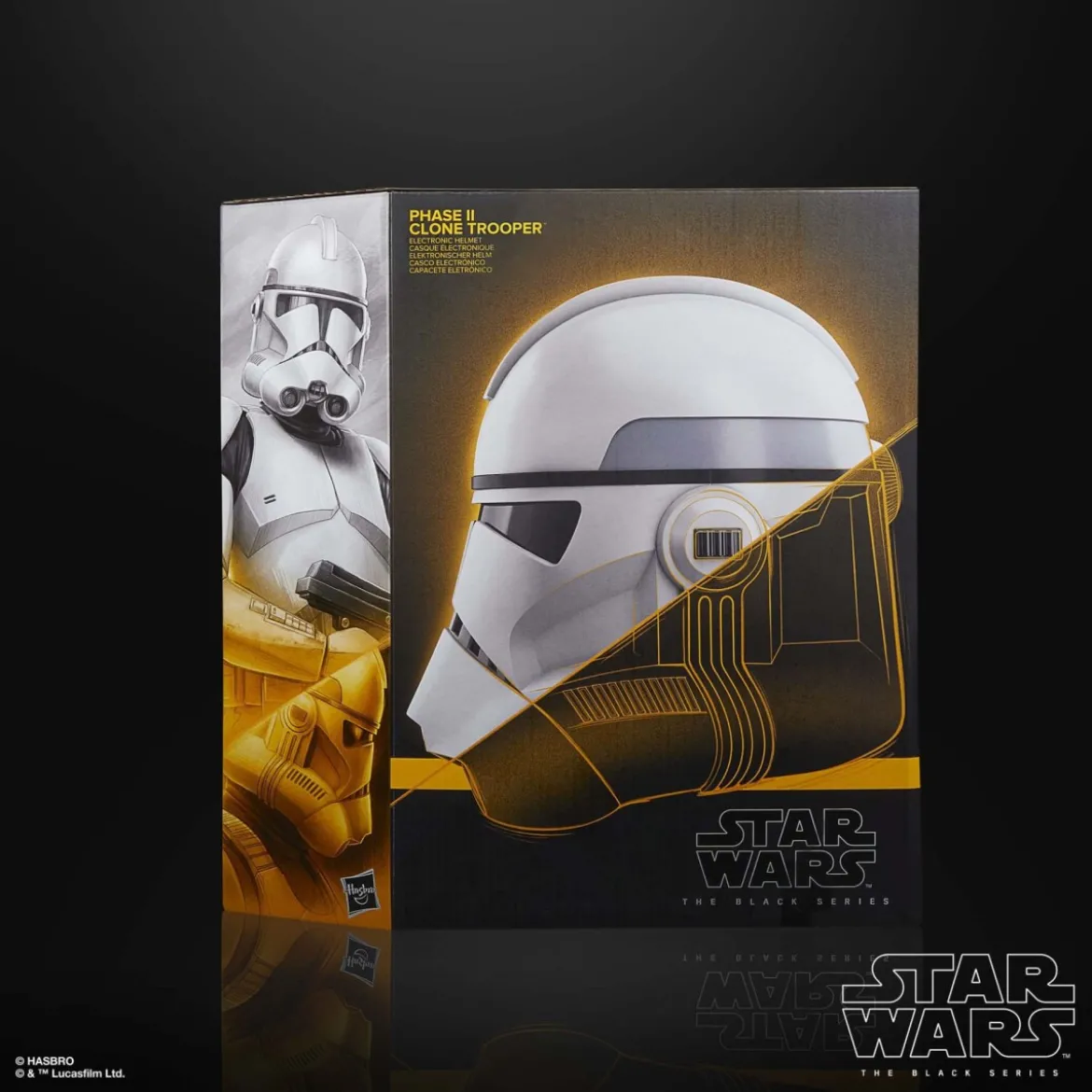 Hasbro - Casque électronique Premium Phase II Clone Trooper - Star Wars Black Series