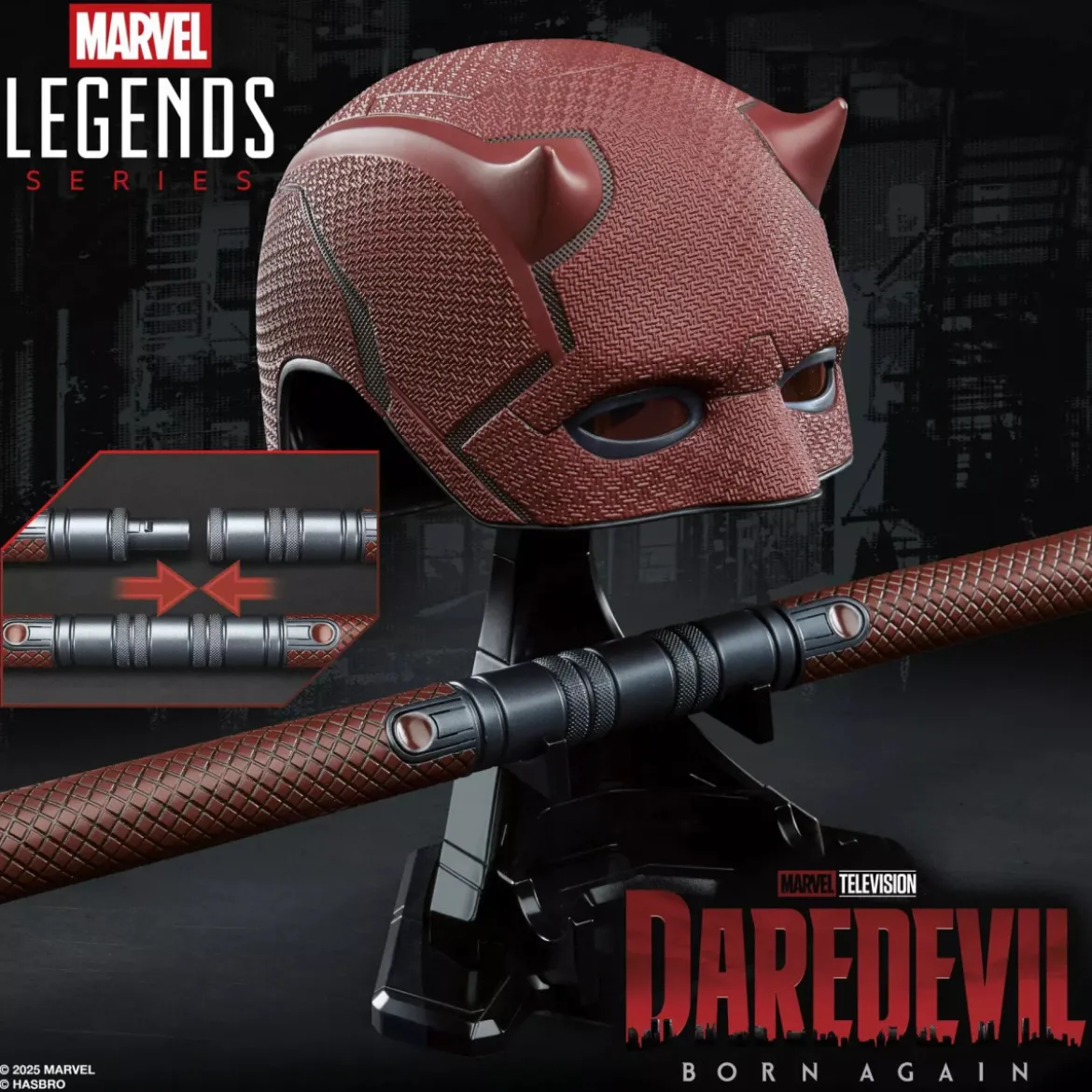 Hasbro - Daredevil: Born Again Matraque et masque 1/1 - Marvel Legends Series