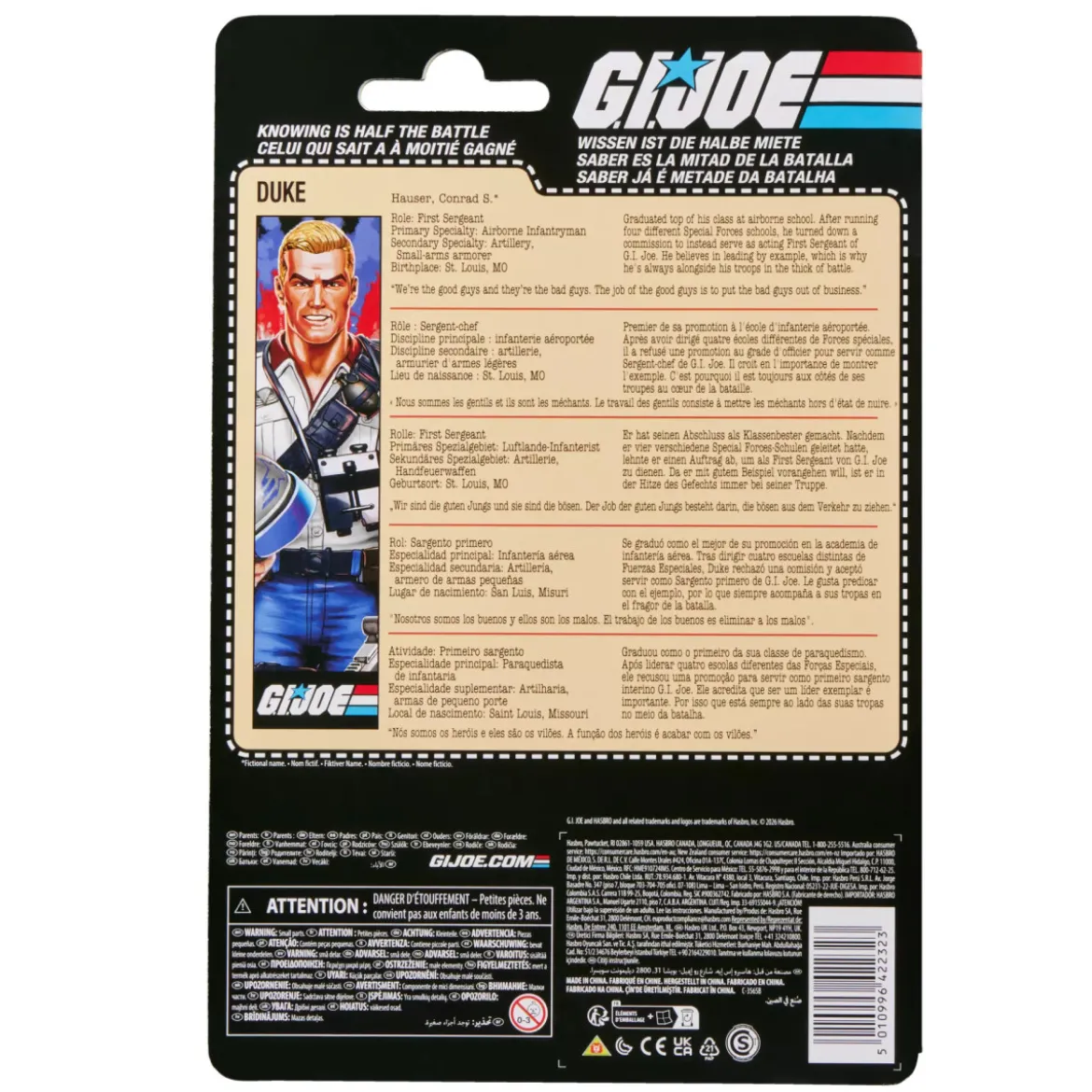 Hasbro G.I.JOE Classified Serie - USA Duke Retro Carded