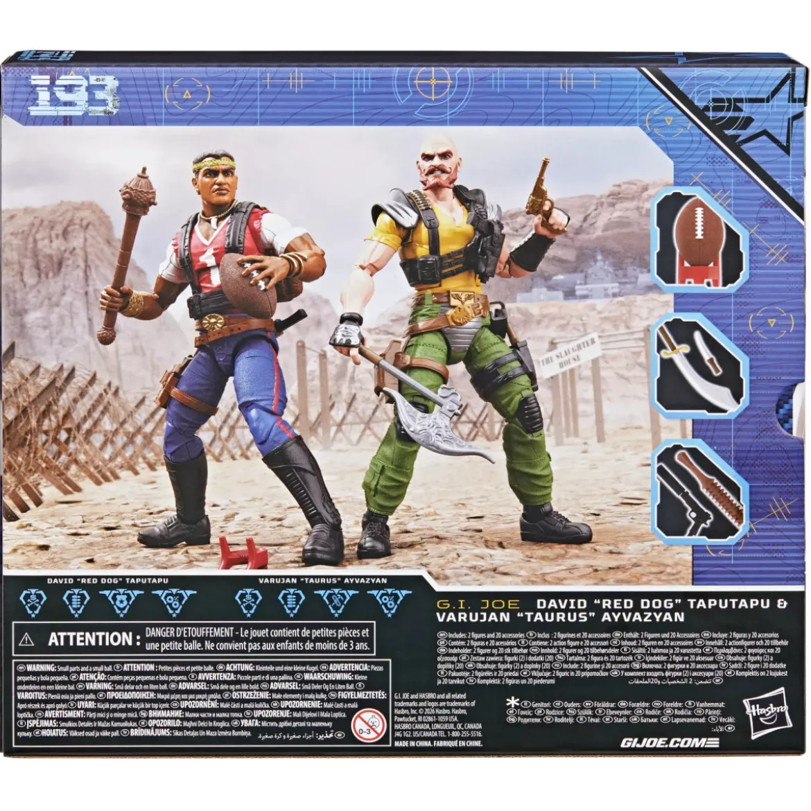 Hasbro G.I.JOE Classified Serie - David "Red Dog" Taputapu et Varujan "Taurus" Ayvazyan