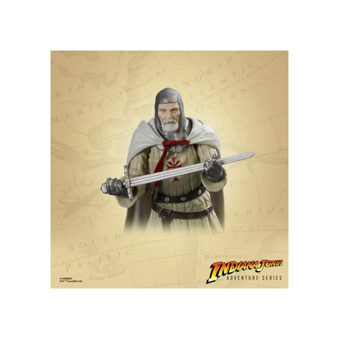 Hasbro - Grail Knight - Indiana Jones Adventure Series: Indiana Jones et la Derniere Croisade 1/12