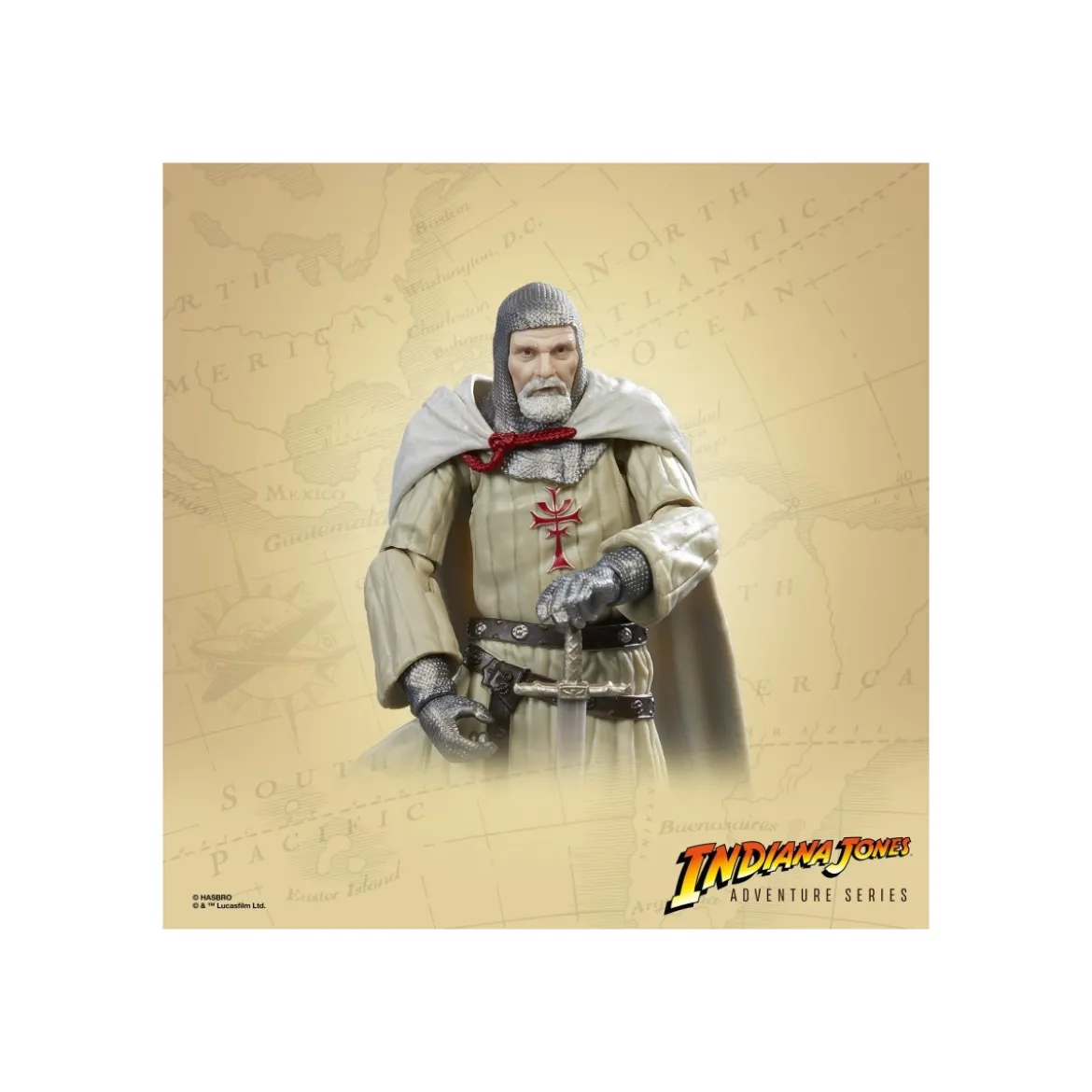Hasbro - Grail Knight - Indiana Jones Adventure Series: Indiana Jones et la Derniere Croisade 1/12