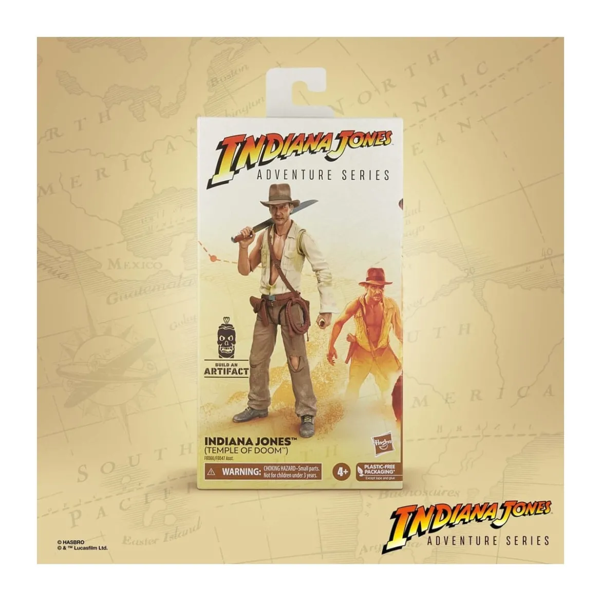 Hasbro - Indiana Jones - Indiana Jones Adventure Series: Le Temple Maudit 1/12- carton legerement abime