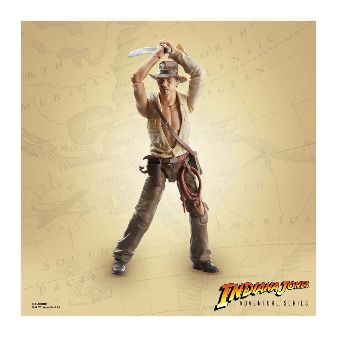 Hasbro - Indiana Jones - Indiana Jones Adventure Series: Le Temple Maudit 1/12- carton legerement abime