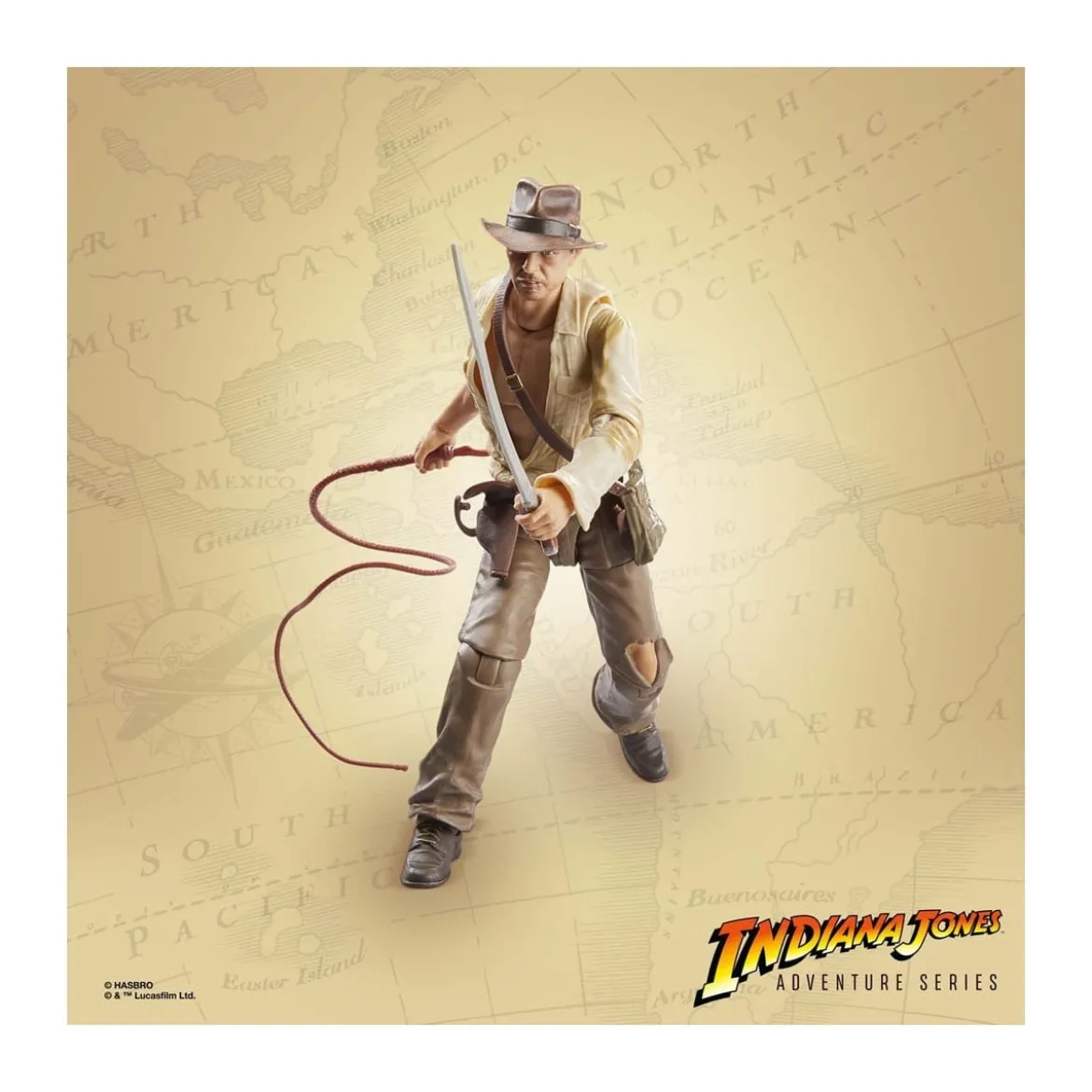 Hasbro - Indiana Jones - Indiana Jones Adventure Series: Le Temple Maudit 1/12- carton legerement abime