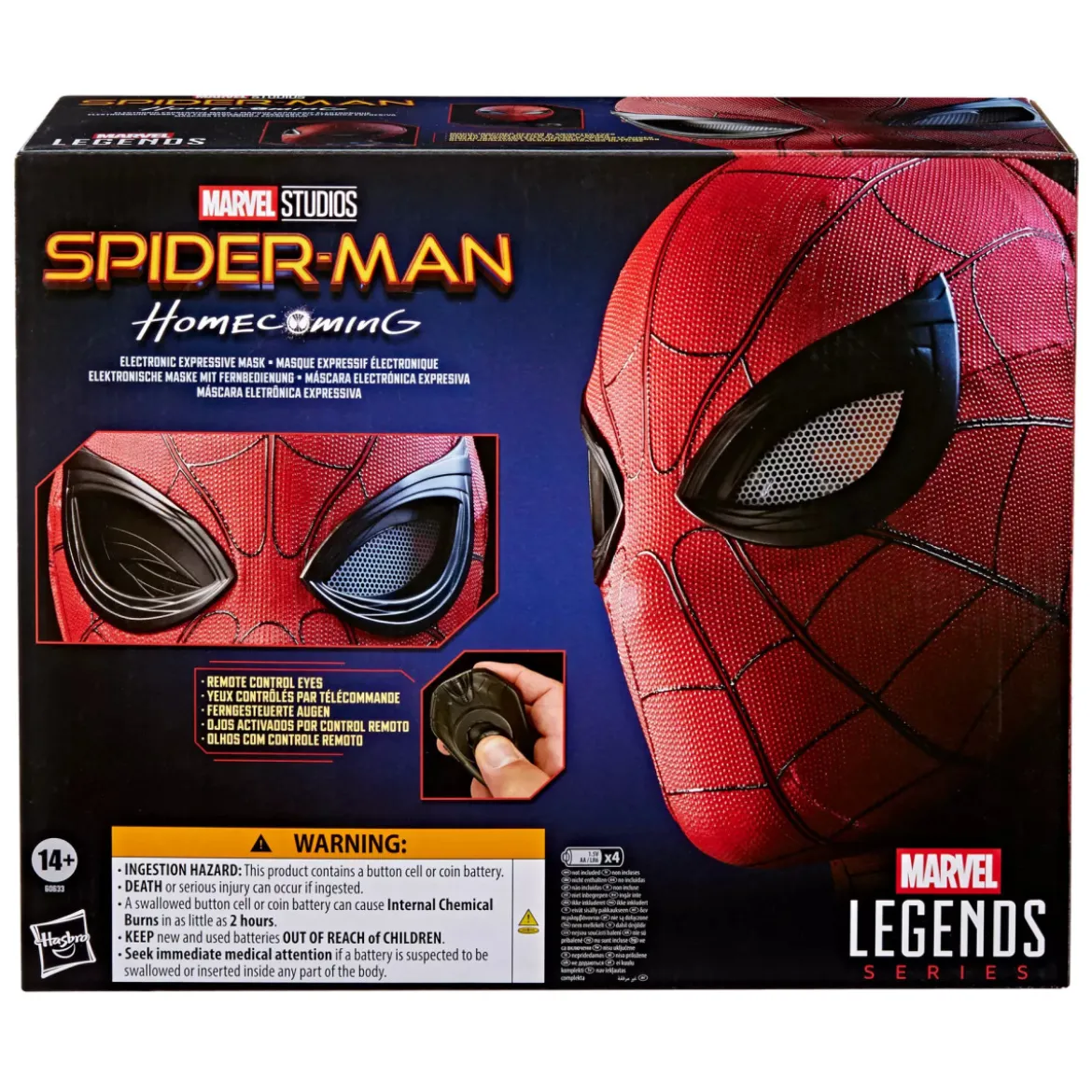 Hasbro - Masque expressif électronique de Spider-Man 1/1 - Marvel Legends Series