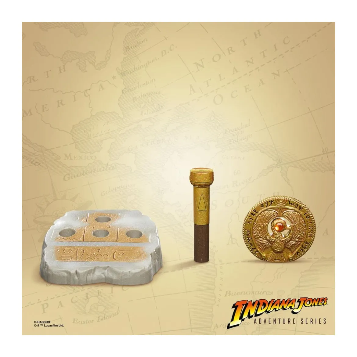 Hasbro - Médaillon du sceptre de Râ - Indiana Jones Adventure Series: Les Aventuriers de l'arche perdue réplique 1/1